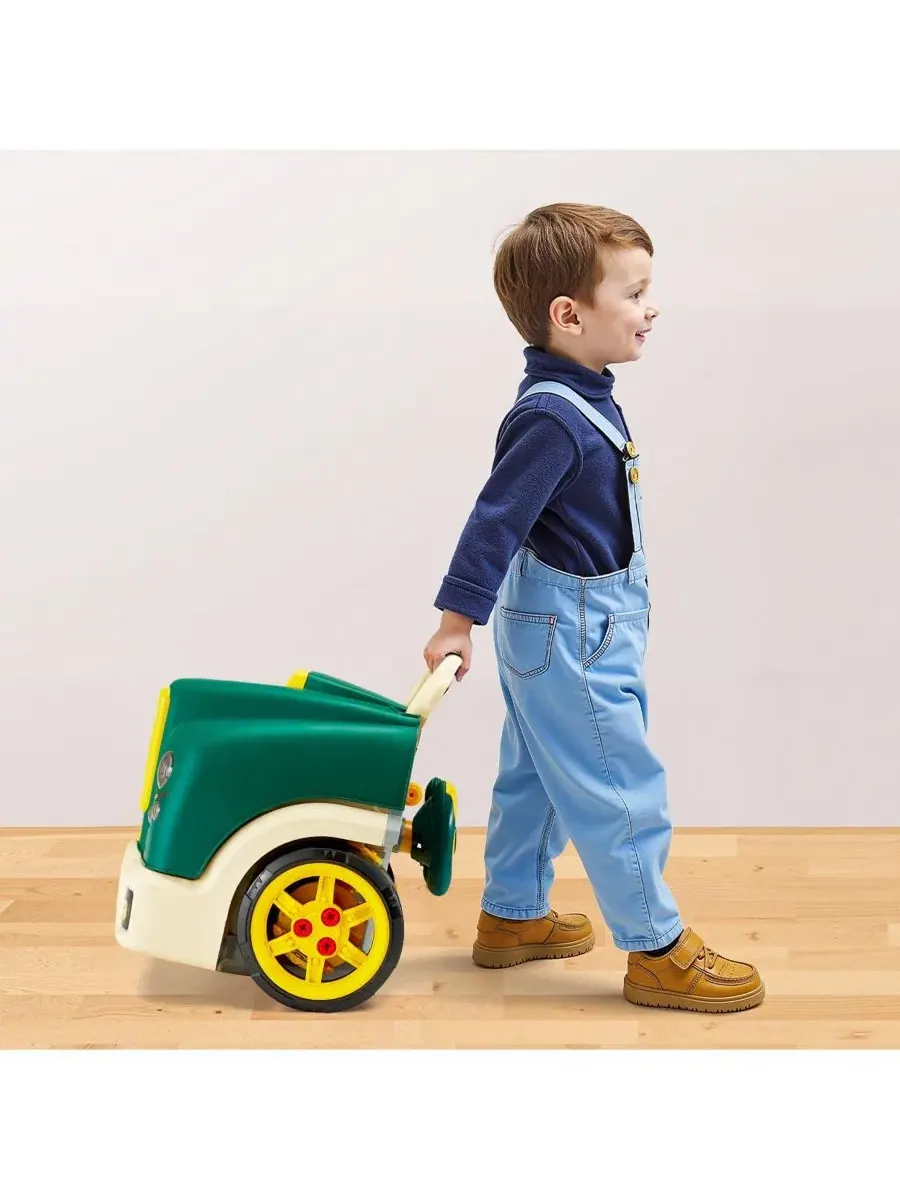 Детский игровой набор автомеханика, 60 деталей, со светом и звуком, Engine Toy Mechanic Set — изображение 2 из 10, зеленый