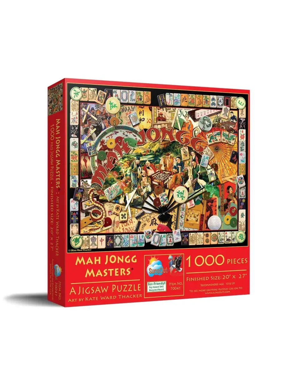 Пазл 1000 элементов Mah Jongg Masters SunsOut — мульти