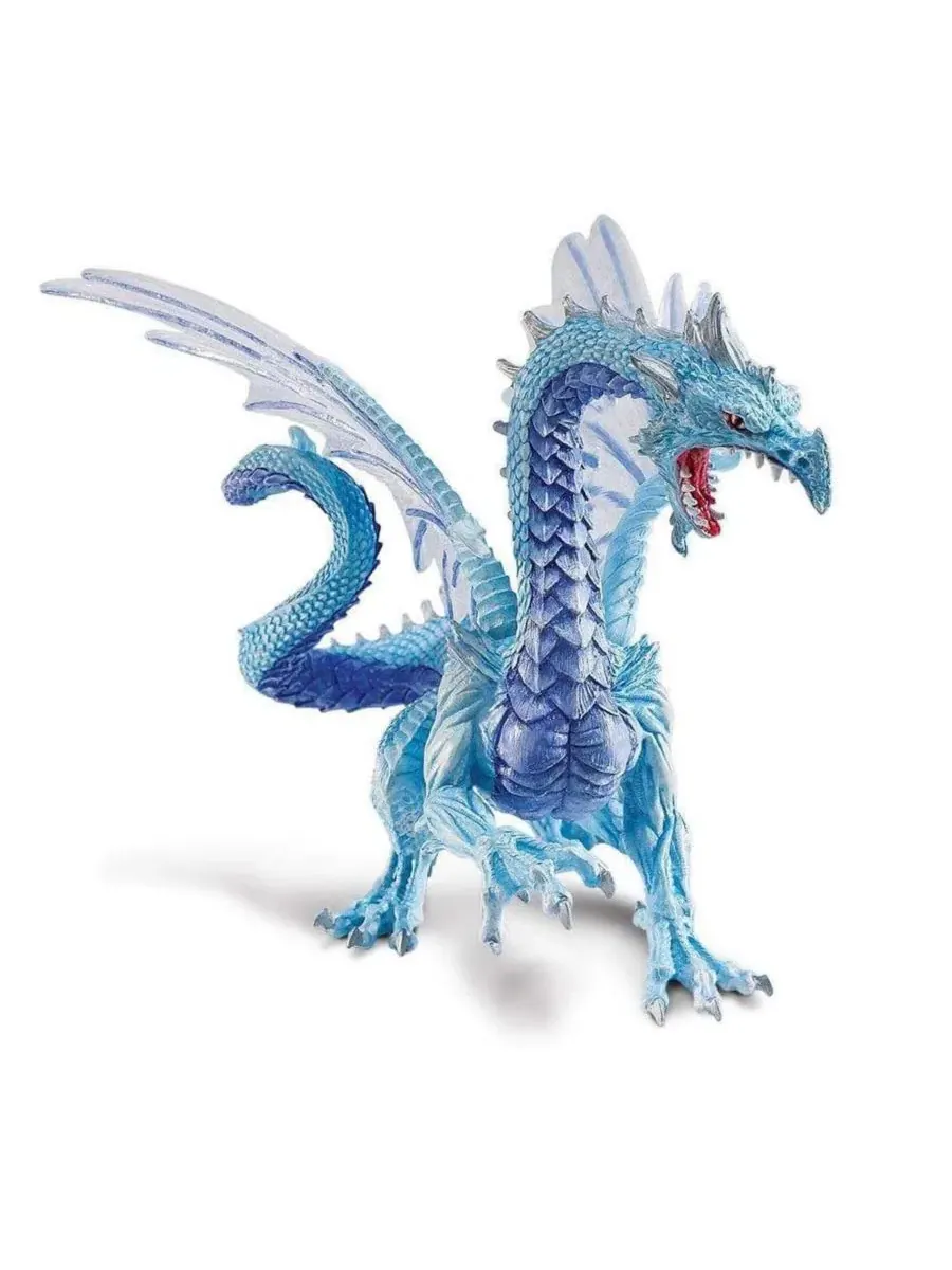 Фигурка ледяного дракона Ice Dragon Safari Ltd., 14 см — изображение 3 из 3, нет цвета
