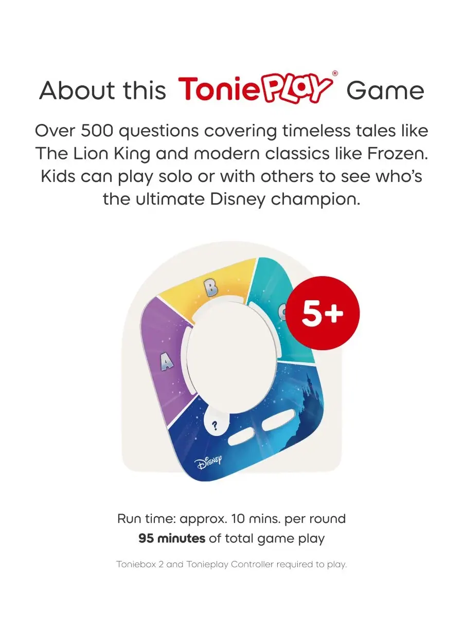 Набор Tonieplay для игры Disney Quiz Kingdom Tonies — изображение 6 из 8, нет цвета
