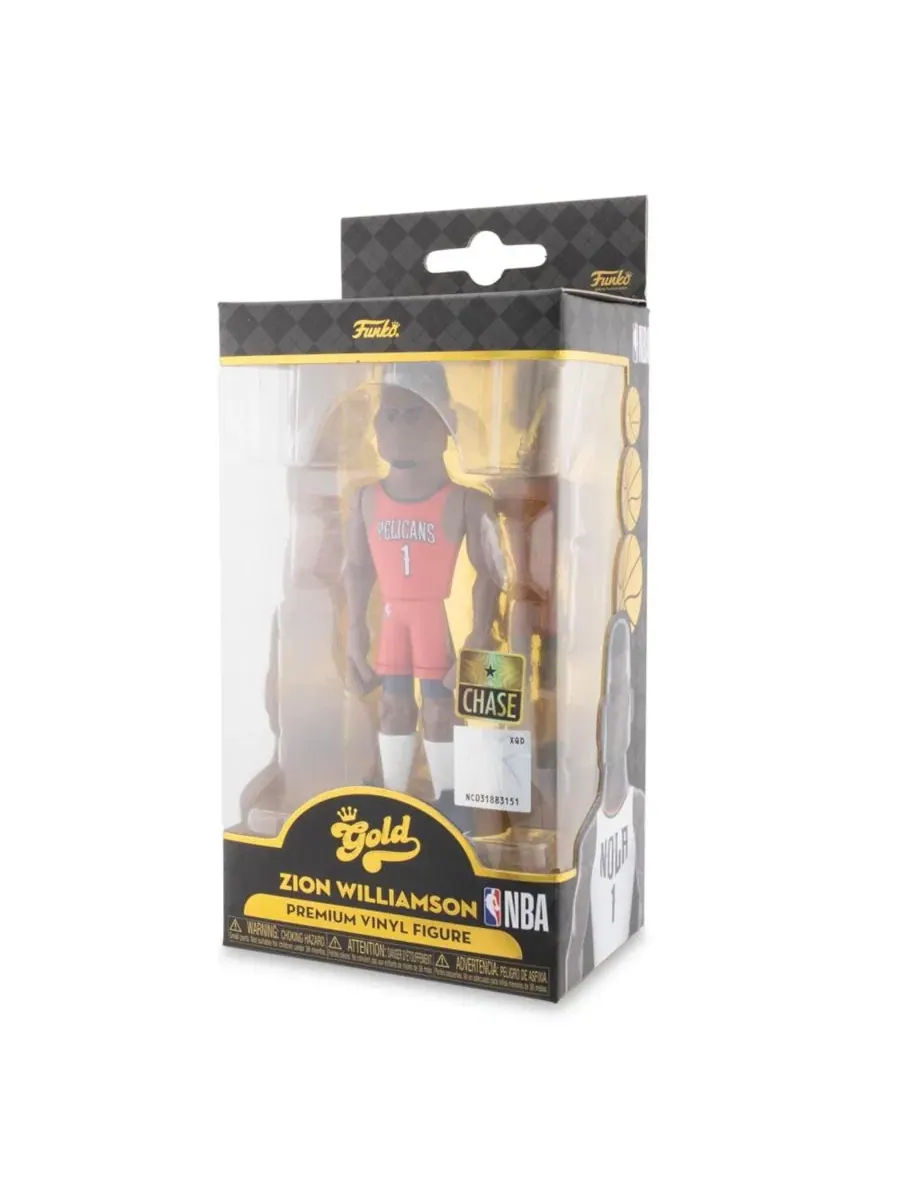 Виниловая фигурка Funko Funko "Нью-Орлеан Пеликанс" (NBA), золотая, 13 см, Зайон Уильямсон, редкая — изображение 4 из 6