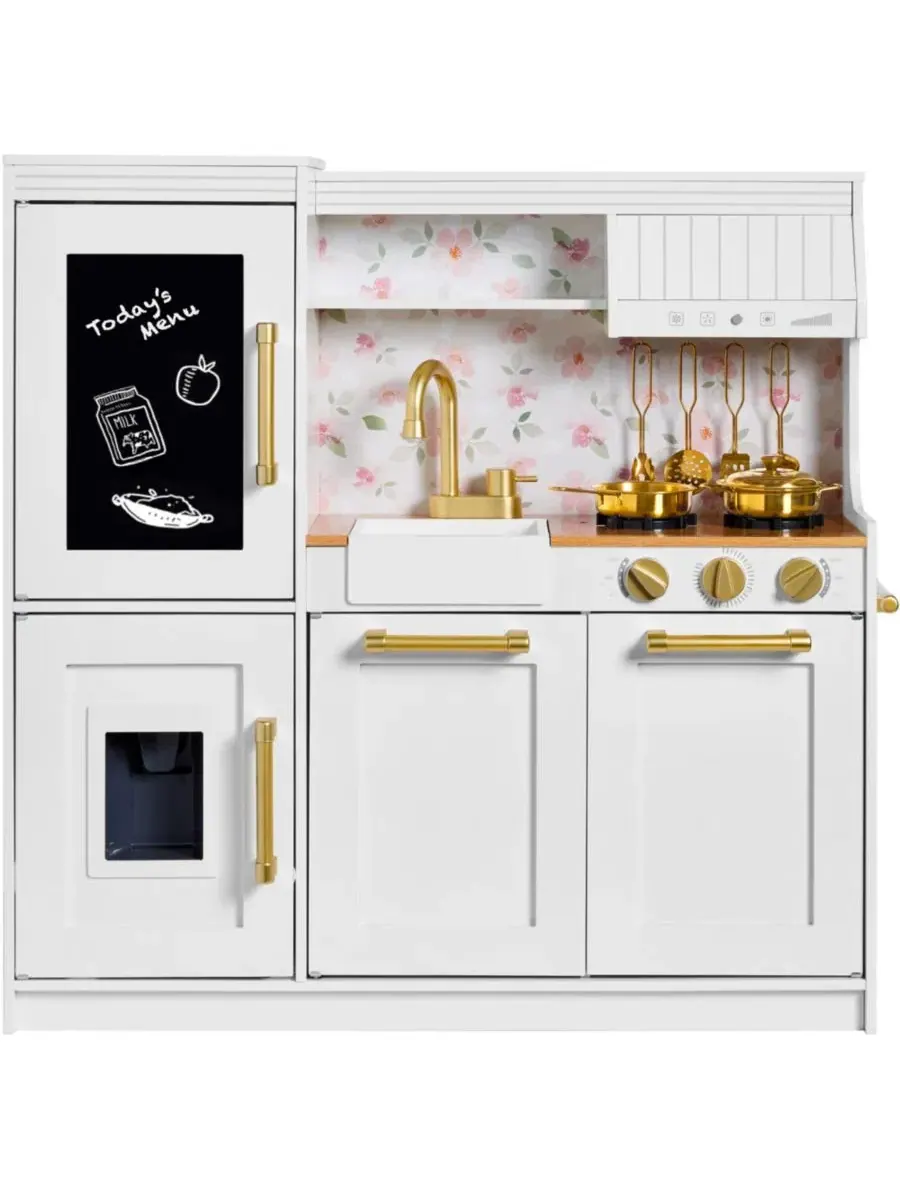 Игровая кухня с доской для рисования мелом в рамке Best Choice Products — белый