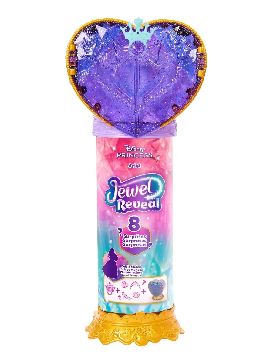 Модная кукла Jewel Reveal Ariel Disney Princess — изображение 6 из 6, нет цвета