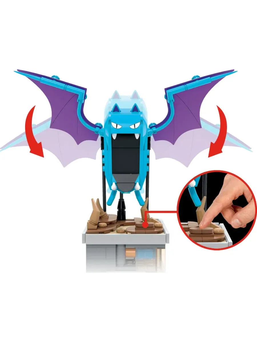 Миниатюрный конструктор Mini Motion Golbat, 313 деталей, для коллекционеров Pokemon — изображение 2 из 5, мульти
