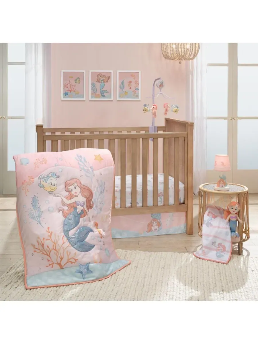 Музыкальный мобиль для детской кроватки Disney Baby «Русалочка» Bedtime Originals — изображение 6 из 7, мульти