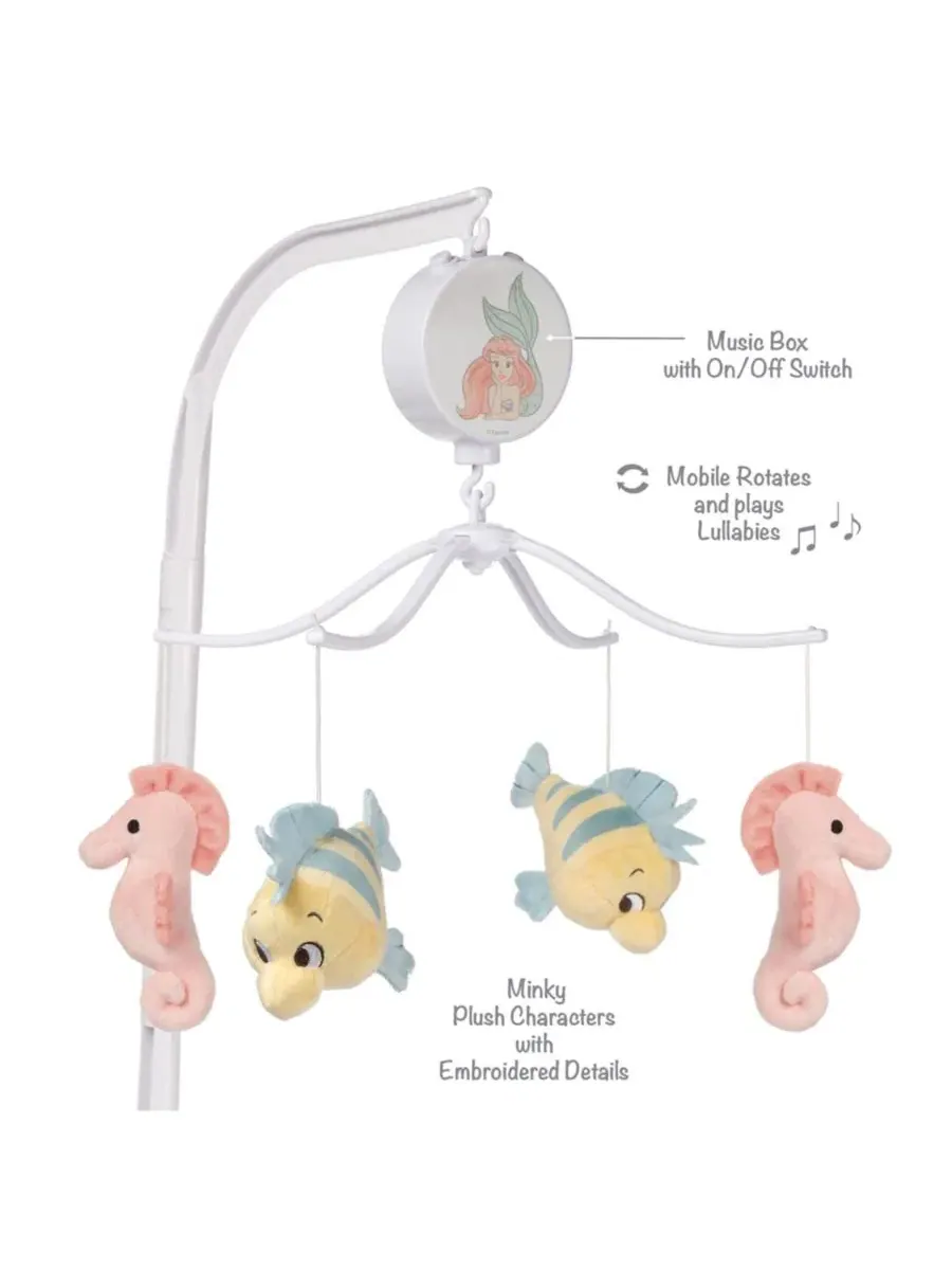 Музыкальный мобиль для детской кроватки Disney Baby «Русалочка» Bedtime Originals — изображение 7 из 7, мульти