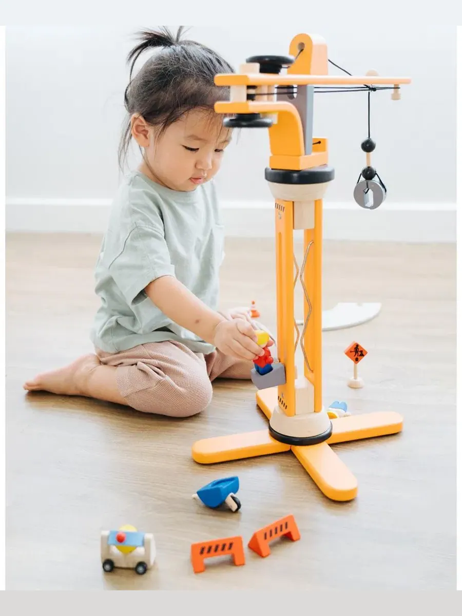 Игровой набор кран PlanToys с фигурками — изображение 2 из 2, нет цвета