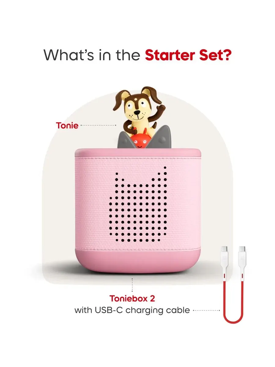 Стартовый набор Playtime Puppy Toniebox 2 - розовый Tonies — изображение 5 из 8, нет цвета