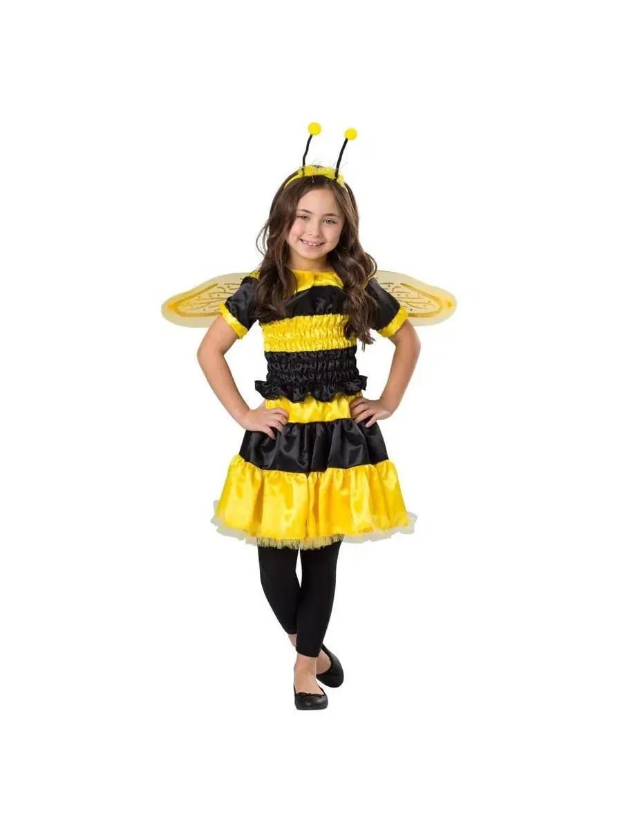 Костюм пчелки с юбкой и крыльями Bumblebee Costume Set Dress Up America