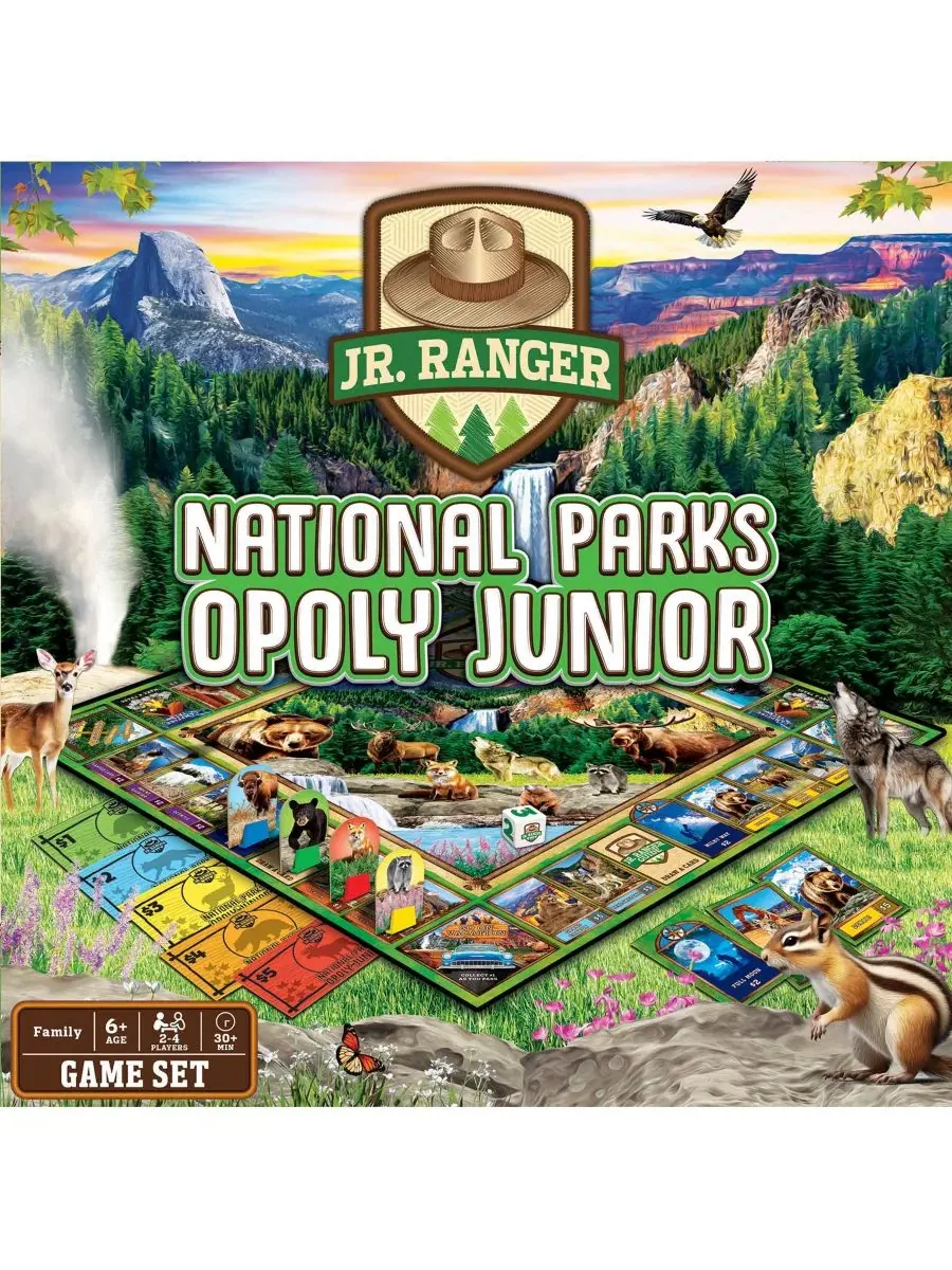 Настольная игра Junior Ranger National Parks Opoly Jr MasterPieces Puzzles — мульти