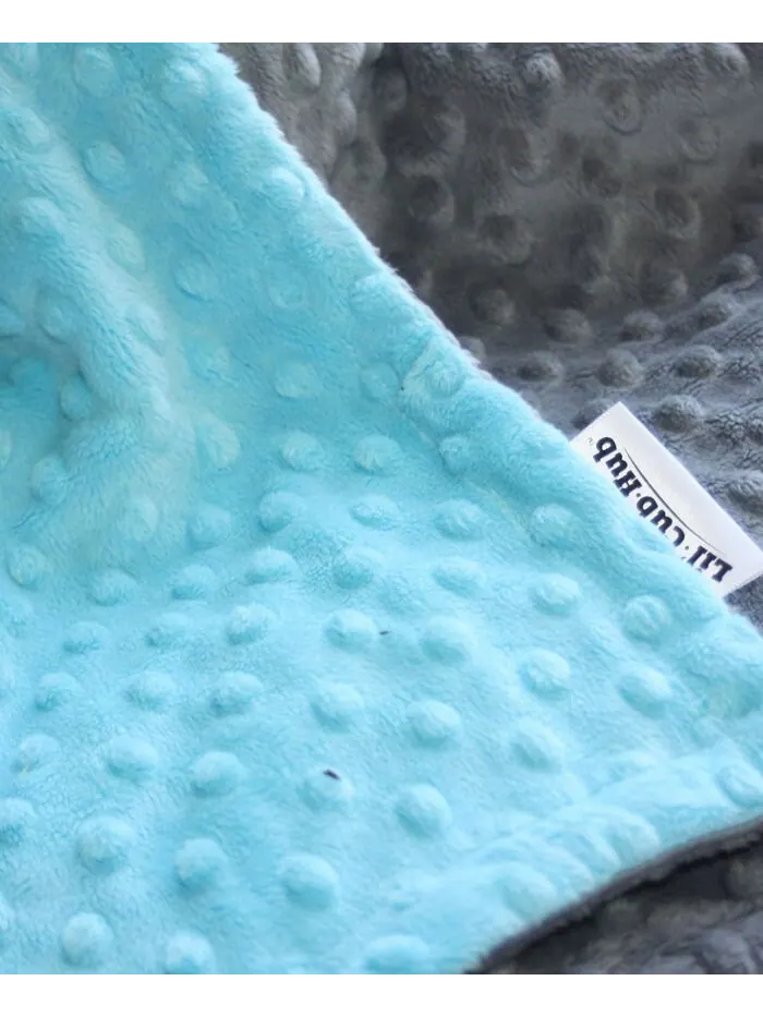 Одеяло Minky для маленьких девочек Lil' Cub Hub — серый