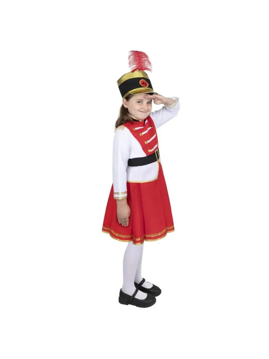 Детский костюм барабанщицы-мажоретки (платье и шляпка) Dress Up America — изображение 3 из 3, красный