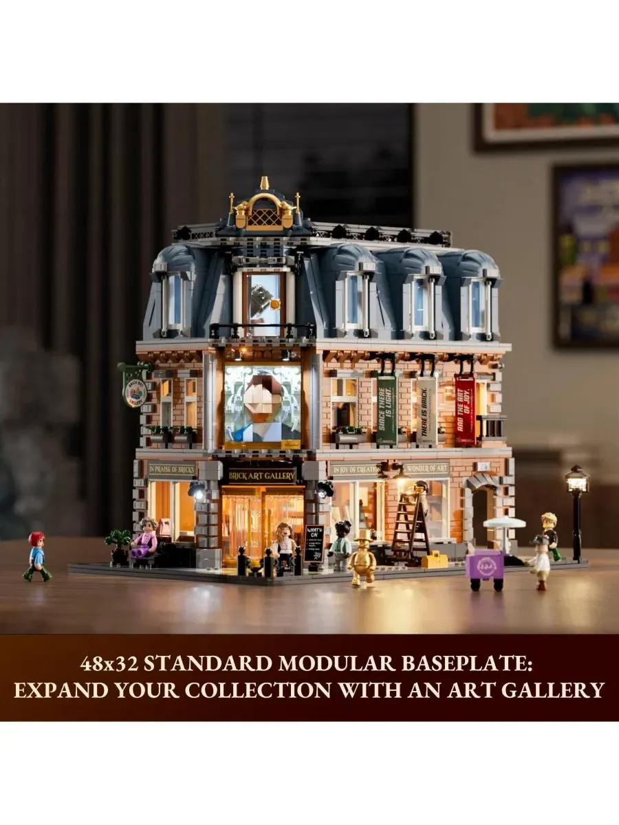 Конструктор Brick Art Gallery Lighting Building Bricks Set Town Life City Collection Kit With — изображение 9 из 10