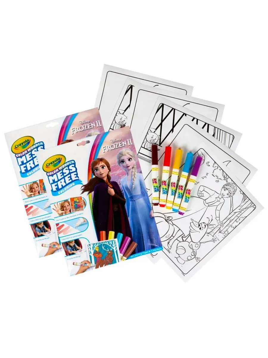 Набор для раскрашивания Color Wonder Frozen 2, 2 комплекта Crayola — мульти