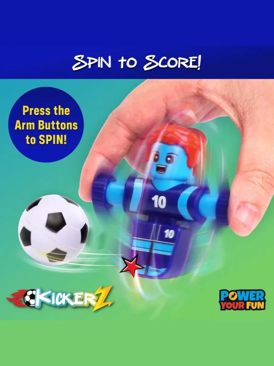 Игровой набор KickerZ Soccer Fidgets Game Set - 8 предметов Power Your Fun — изображение 4 из 6, нет цвета