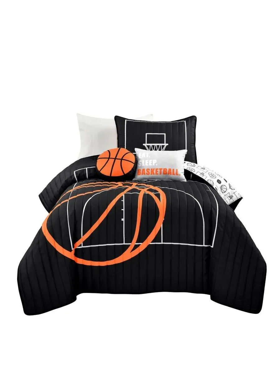 Детский баскетбольный комплект из 4 предметов (одеяло), размер Twin/Twin XL Lush Decor
