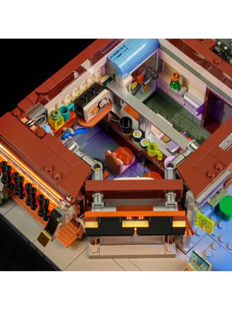 Конструктор Lumibricks 1987 Pcs Cyberpunk Japanese Izakaya Neon City Building Bricks, Future Pub — изображение 5 из 10