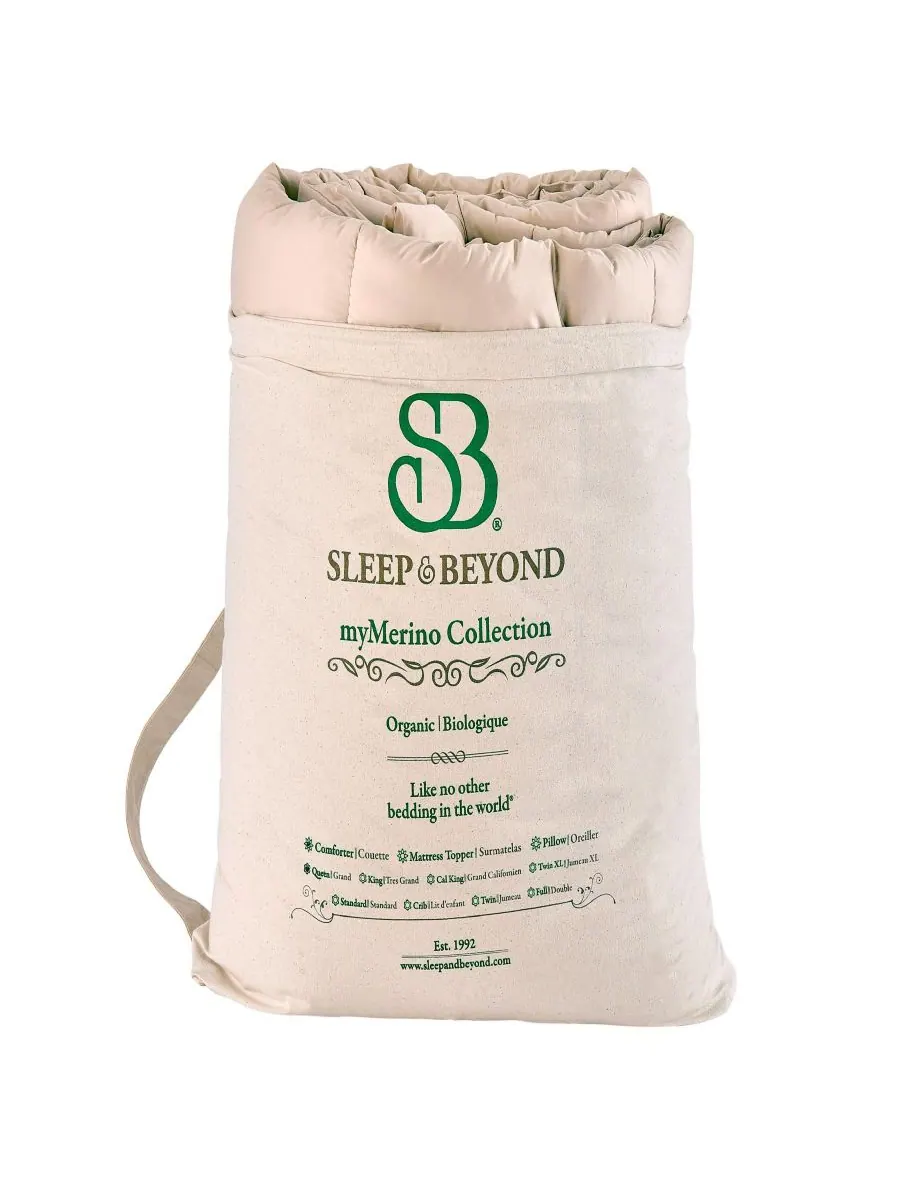 Легкое одеяло myMerino с наполнителем из мериносовой шерсти для детской кроватки Sleep & Beyond — изображение 8 из 8, белый