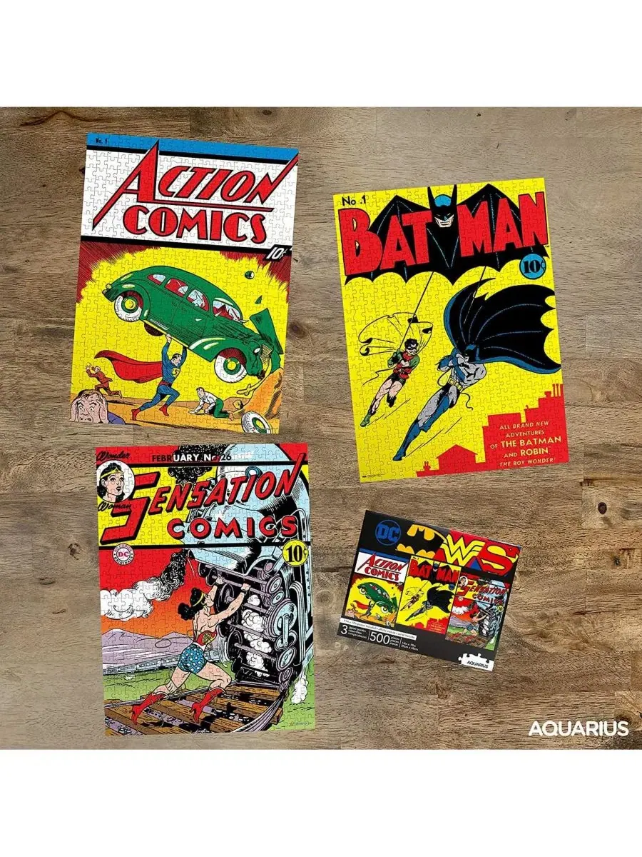 Набор из 3 пазлов DC Comics, 500 деталей NMR Distribution — изображение 3 из 4, нет цвета