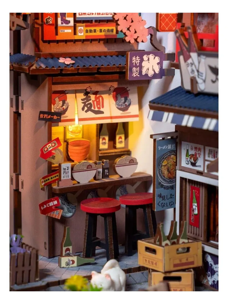 DIY-конструктор Book Nook с сенсорной подсветкой, 249 деталей — изображение 2 из 3, нет цвета