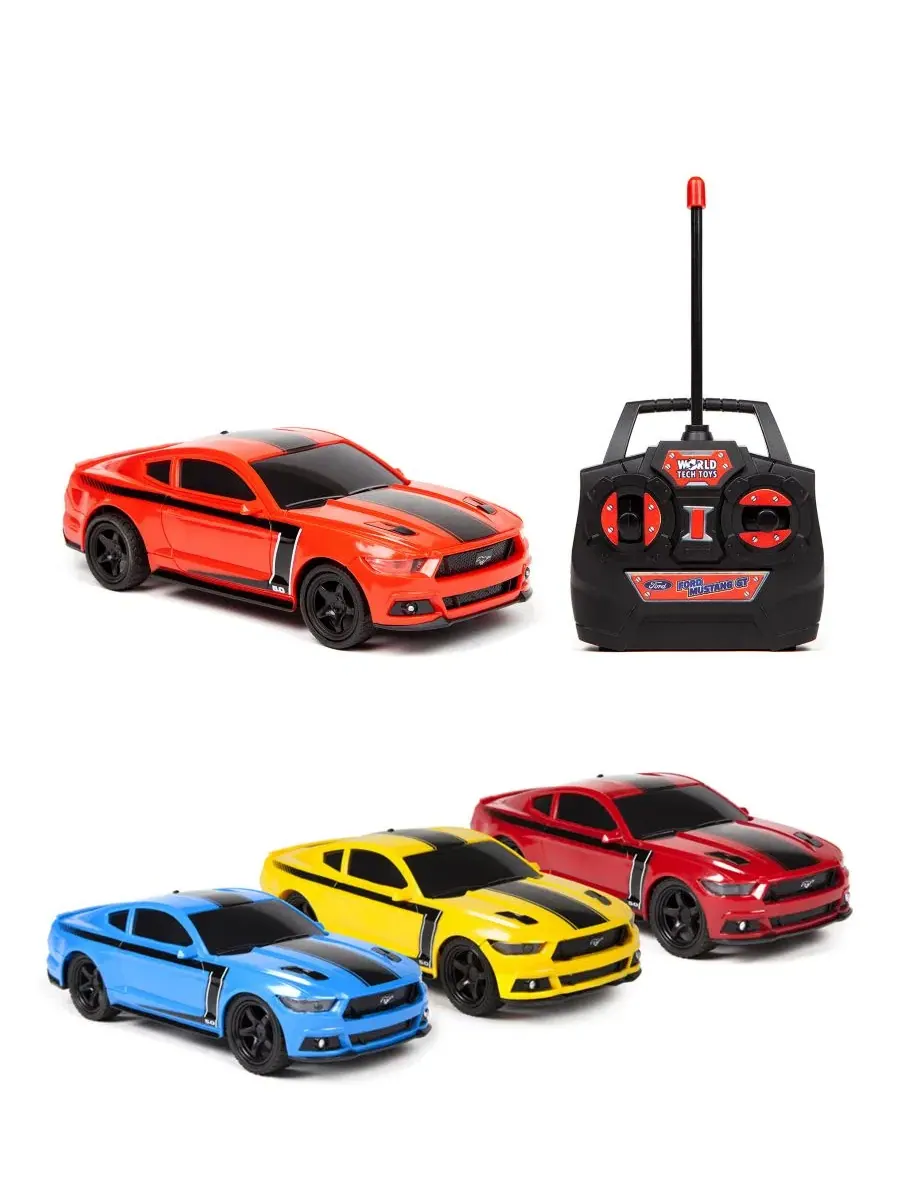 Лицензированная радиоуправляемая модель автомобиля Ford Mustang в масштабе 1:24 World Tech Toys