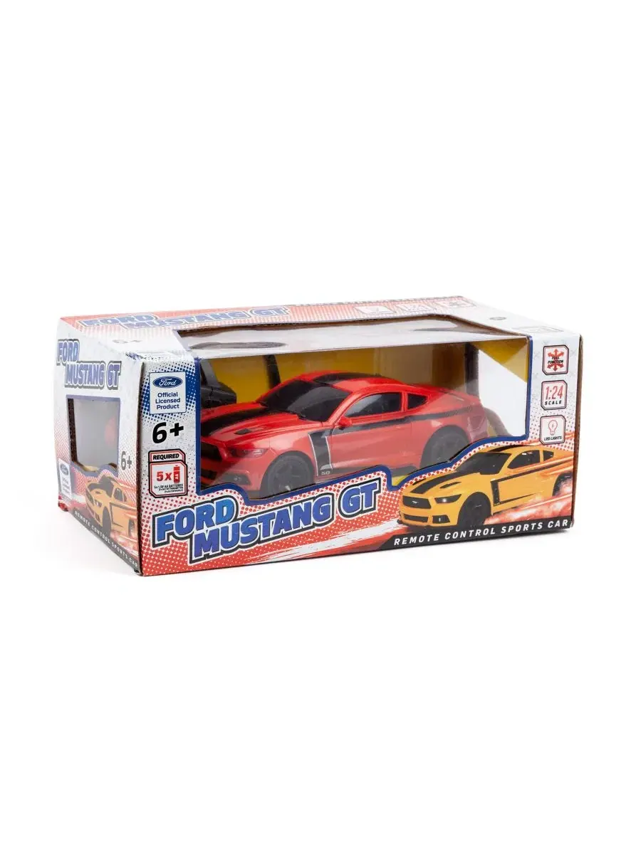 Лицензированная радиоуправляемая модель автомобиля Ford Mustang в масштабе 1:24 World Tech Toys — изображение 12 из 12