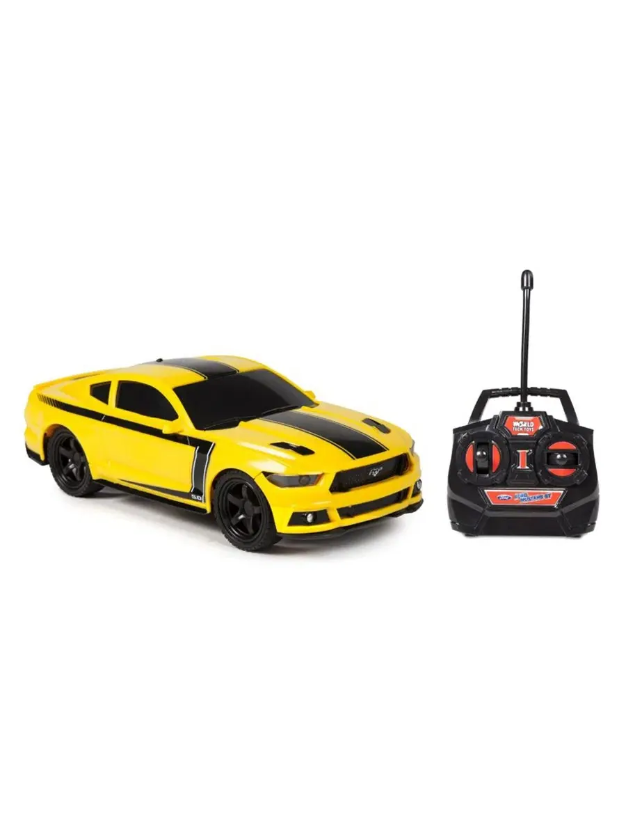 Лицензированная радиоуправляемая модель автомобиля Ford Mustang в масштабе 1:24 World Tech Toys — изображение 4 из 12, мульти