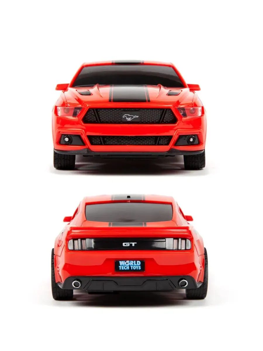 Лицензированная радиоуправляемая модель автомобиля Ford Mustang в масштабе 1:24 World Tech Toys — изображение 5 из 12, мульти
