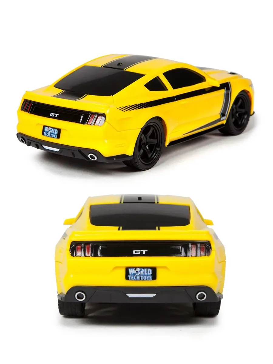 Лицензированная радиоуправляемая модель автомобиля Ford Mustang в масштабе 1:24 World Tech Toys — изображение 7 из 12, мульти