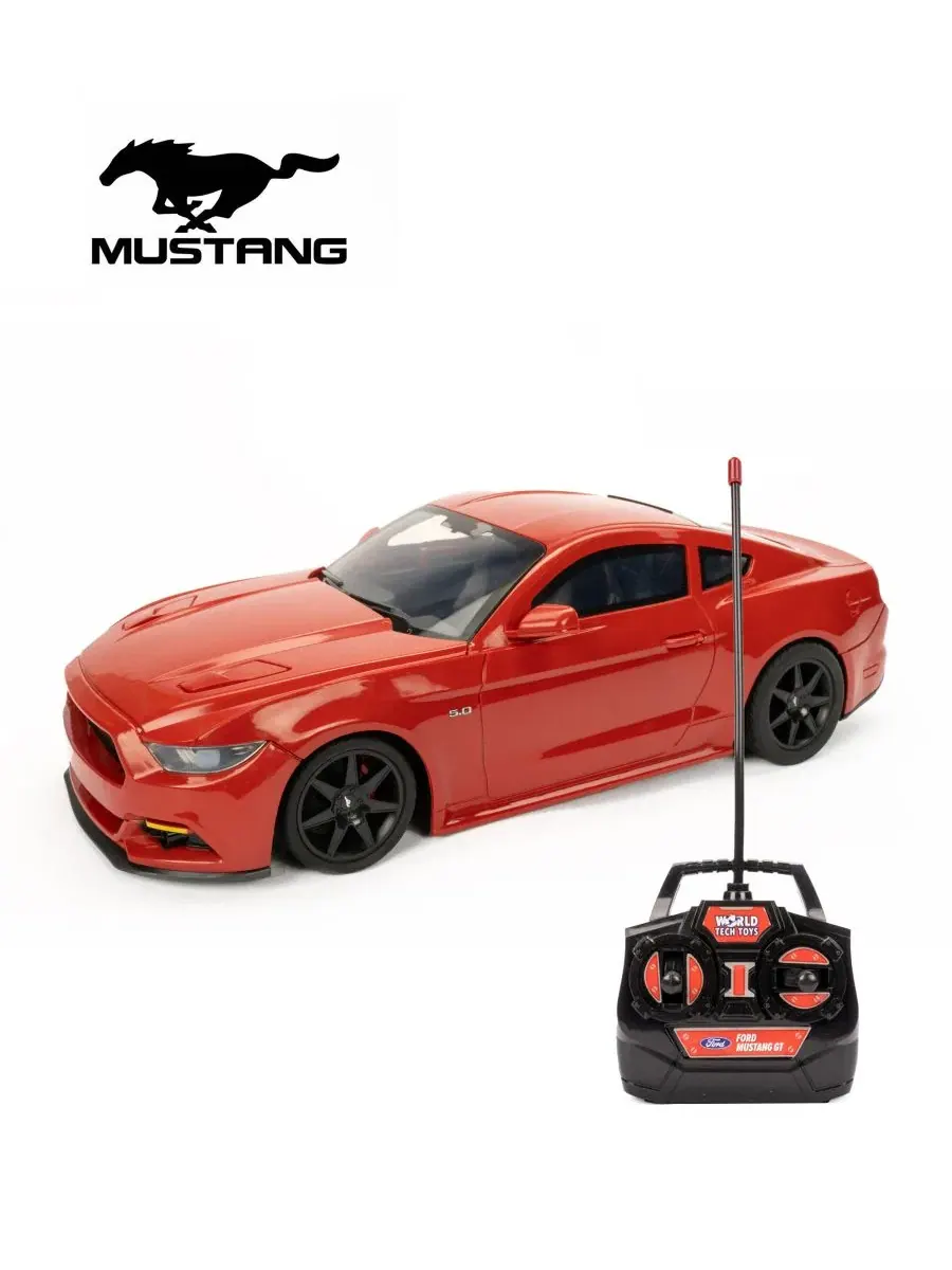 1:14 Ford Mustang GT Электрический полнофункциональный радиоуправляемый автомобиль World Tech Toys — изображение 2 из 6