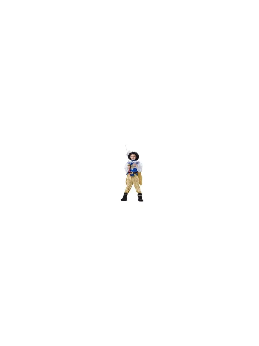 Детский костюм мушкетера Dress Up America — изображение 4 из 4, синий/золотистый