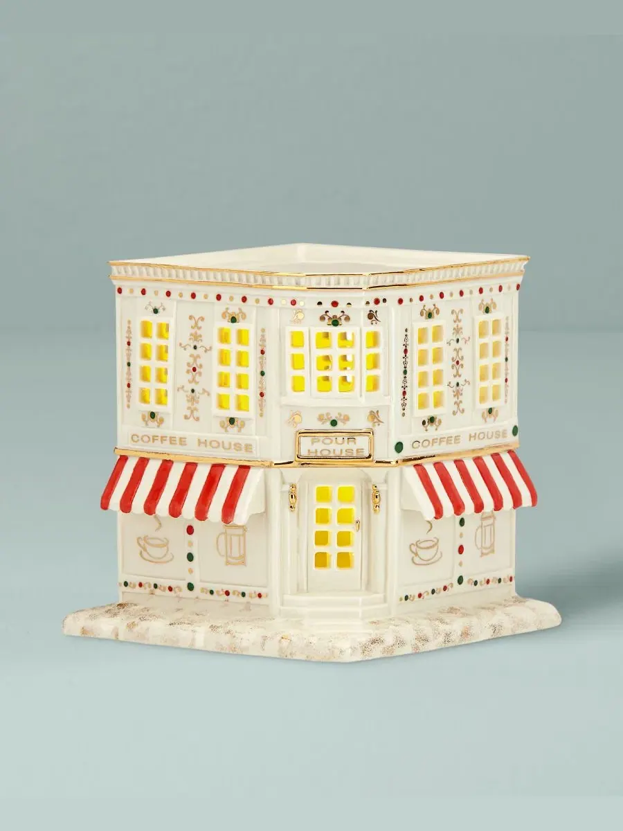 Коллекционная фигурка кофейни Mistletoe Park Village Lenox, 13 см — изображение 2 из 8, нет цвета