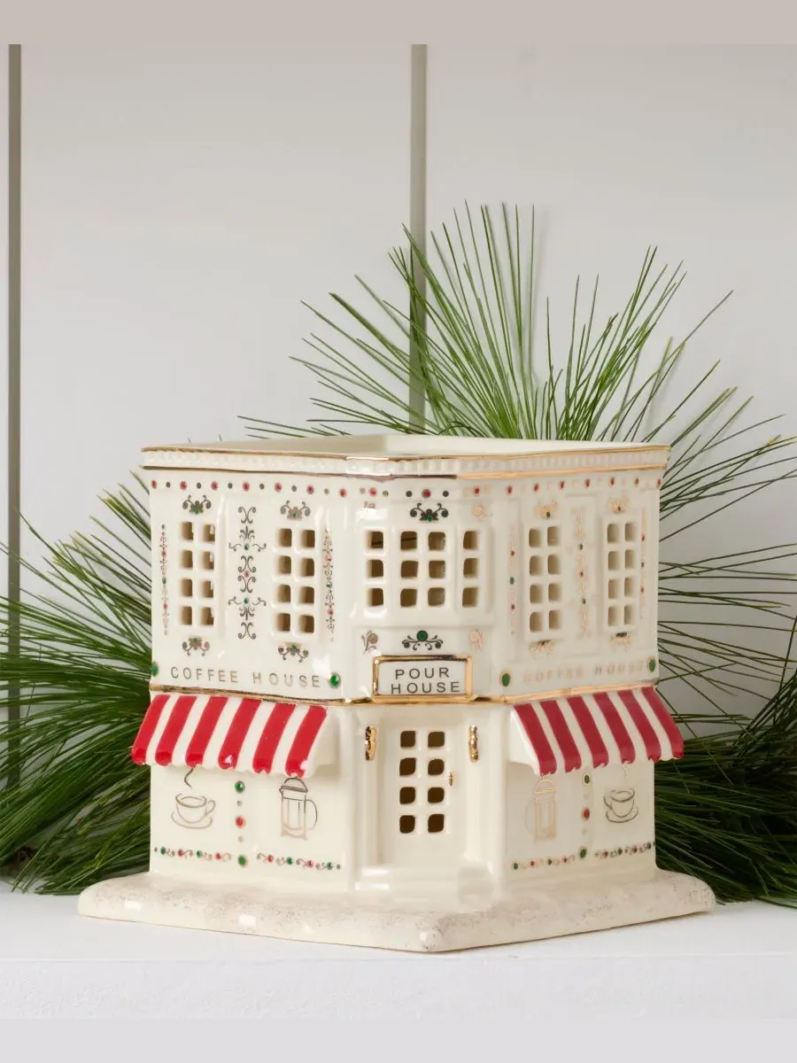 Коллекционная фигурка кофейни Mistletoe Park Village Lenox, 13 см — изображение 4 из 8, нет цвета