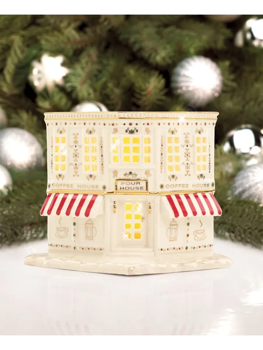 Коллекционная фигурка кофейни Mistletoe Park Village Lenox, 13 см — изображение 6 из 8, нет цвета
