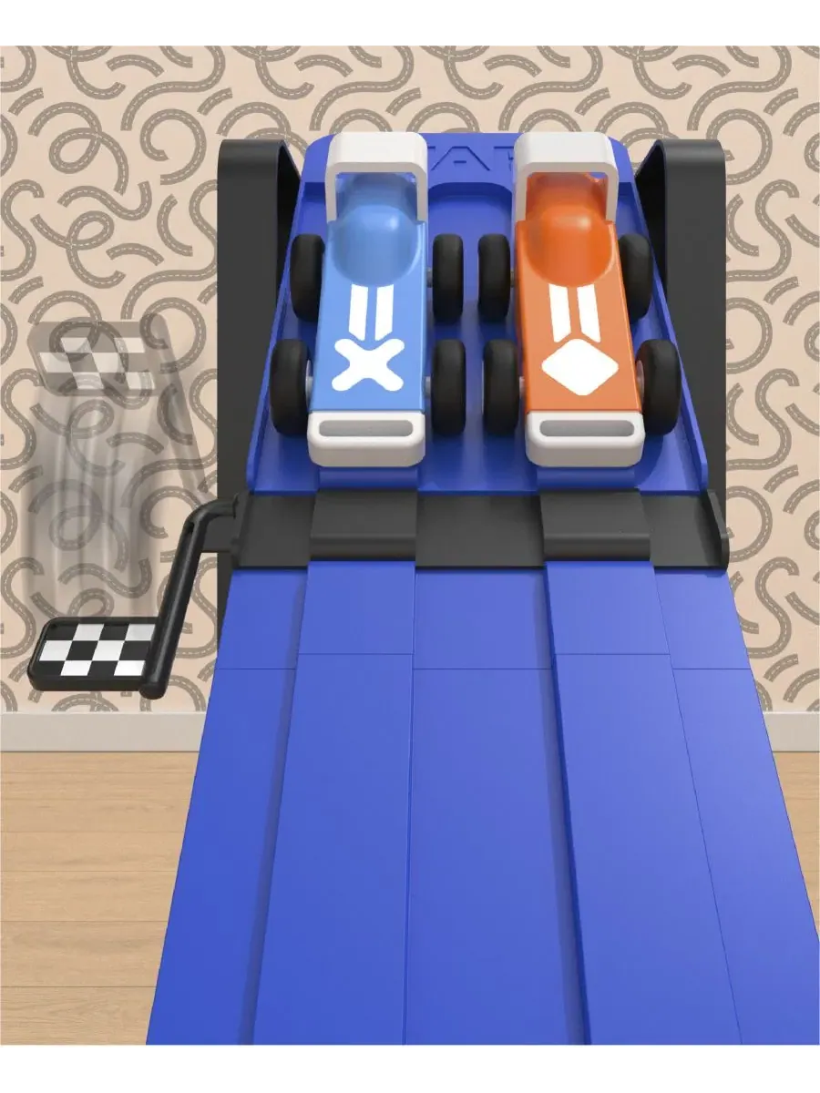 Набор для гонок по бездорожью Downhill Derby Custom Racetrack Set Geoffrey'S Toy Box — изображение 2 из 9, нет цвета