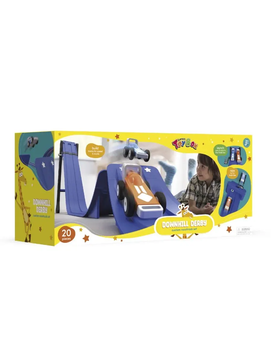Набор для гонок по бездорожью Downhill Derby Custom Racetrack Set Geoffrey'S Toy Box — изображение 6 из 9, нет цвета
