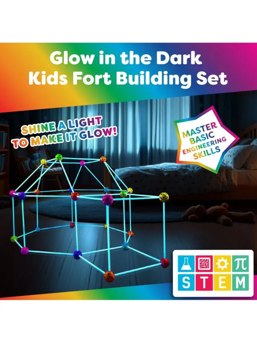Конструктор «Радужные крепости» от USA Toyz - 90 деталей Power Your Fun — изображение 2 из 9, нет цвета