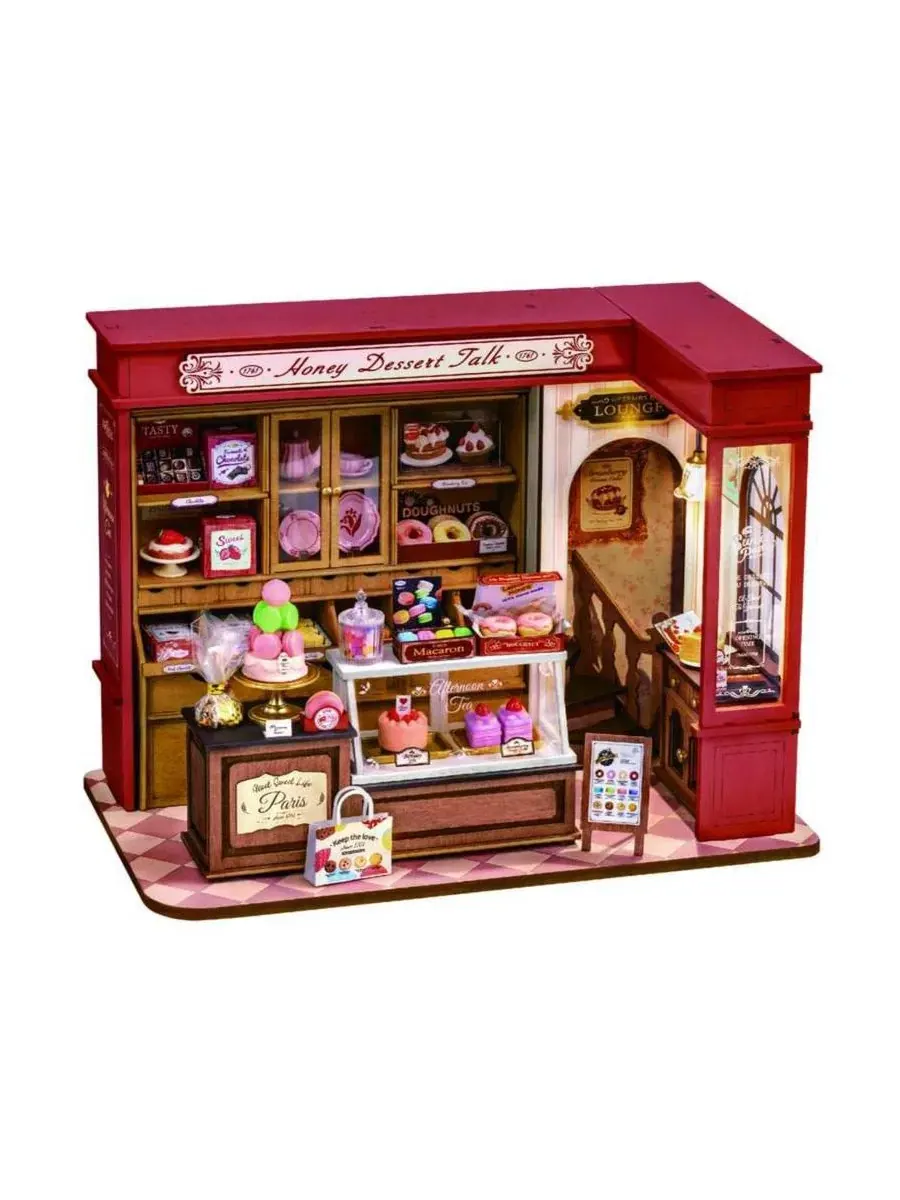 3D-пазл-музыкальная шкатулка Honey Dessert Talk Shop Robotime — изображение 6 из 9, нет цвета
