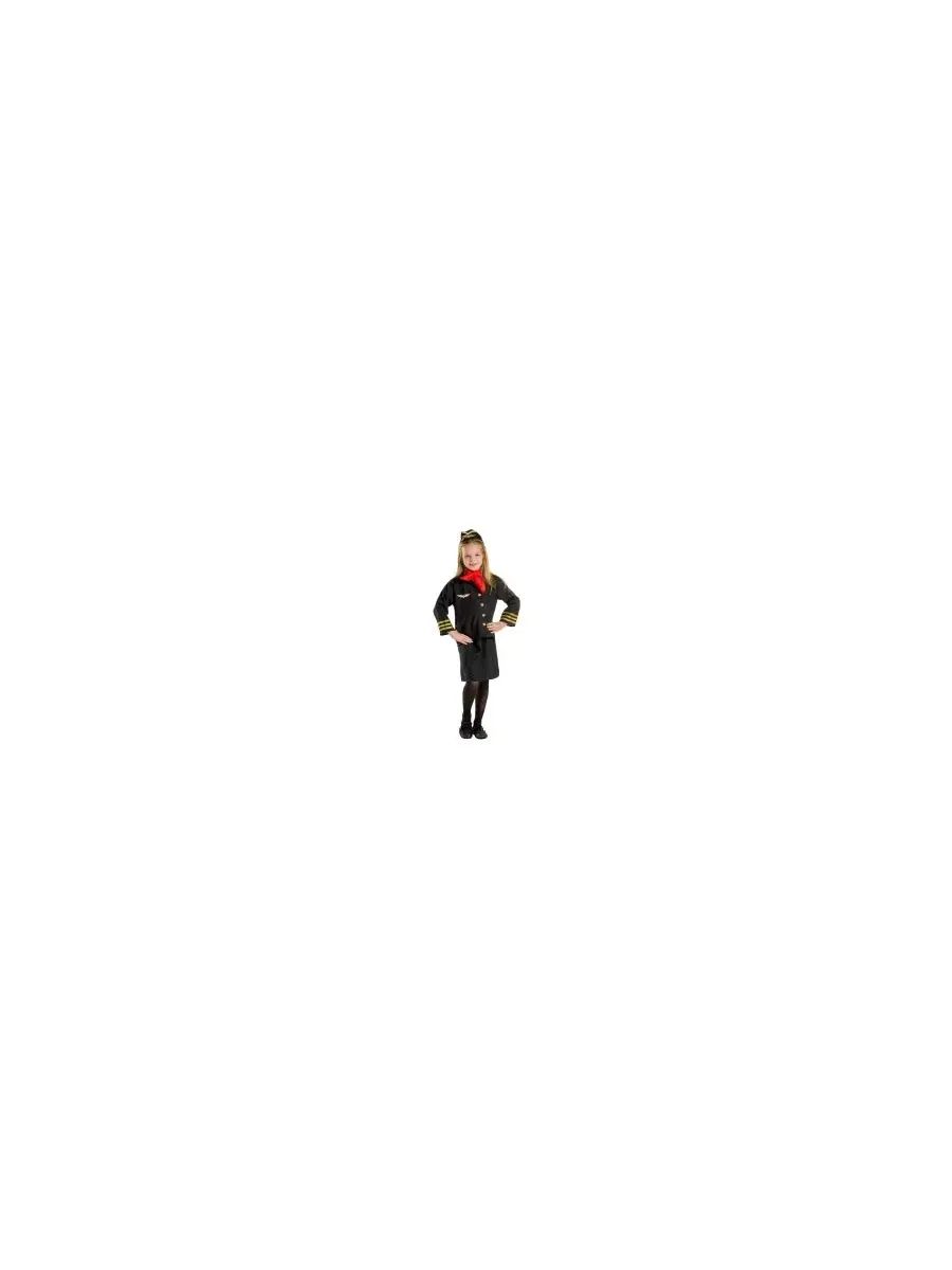 Детский костюм стюардессы Dress Up America — изображение 3 из 3, черный