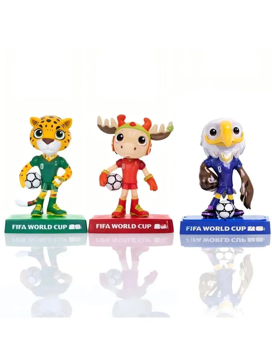Набор фигурок FIFA World Cup 26 Maple, Zayu и Clutch, 9 см FIFA — изображение 2 из 9, нет цвета