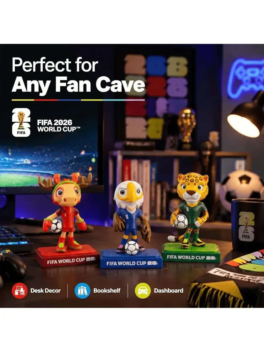Набор фигурок FIFA World Cup 26 Maple, Zayu и Clutch, 9 см FIFA — изображение 7 из 9, нет цвета