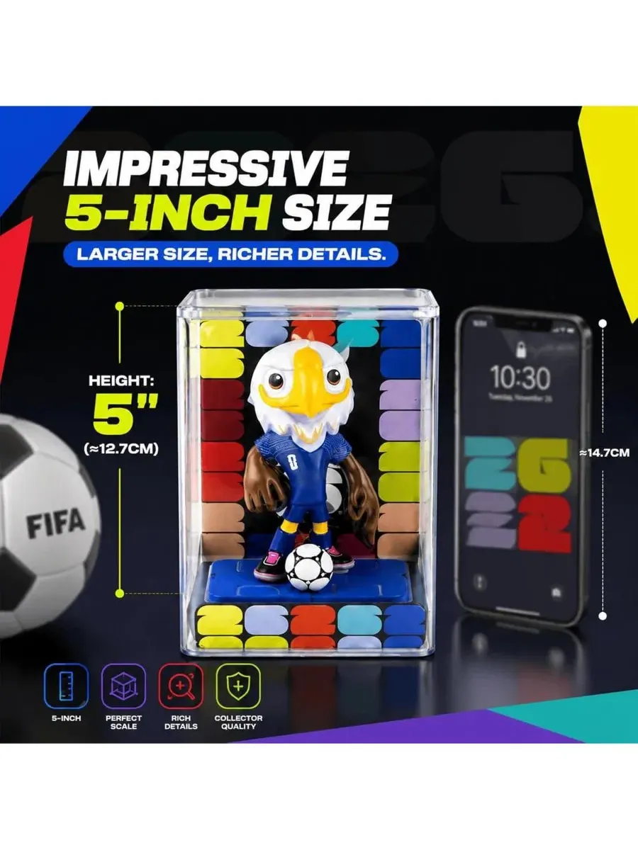 Набор фигурок FIFA World Cup 26 Maple, Zayu и Clutch, 9 см FIFA — изображение 8 из 9, нет цвета