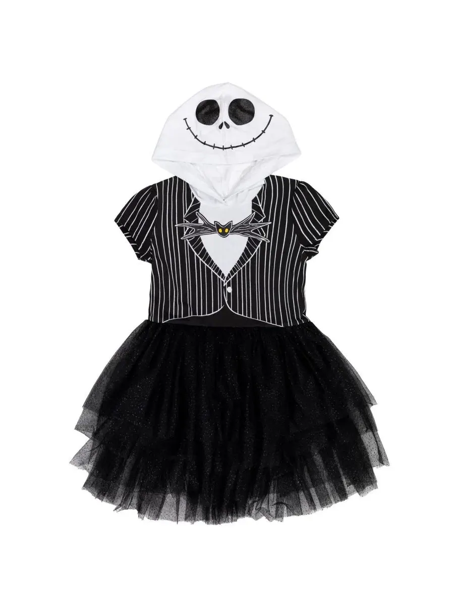Костюм для косплея Джека Скеллингтона Nightmare Before Christmas — черный