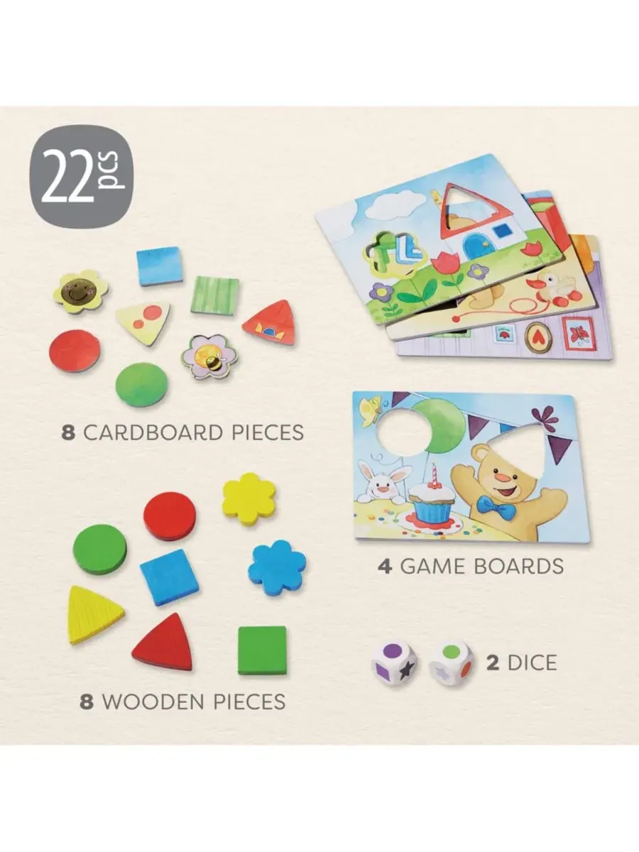 Настольная игра Teddy's Colors and Shapes Haba — изображение 8 из 8, нет цвета