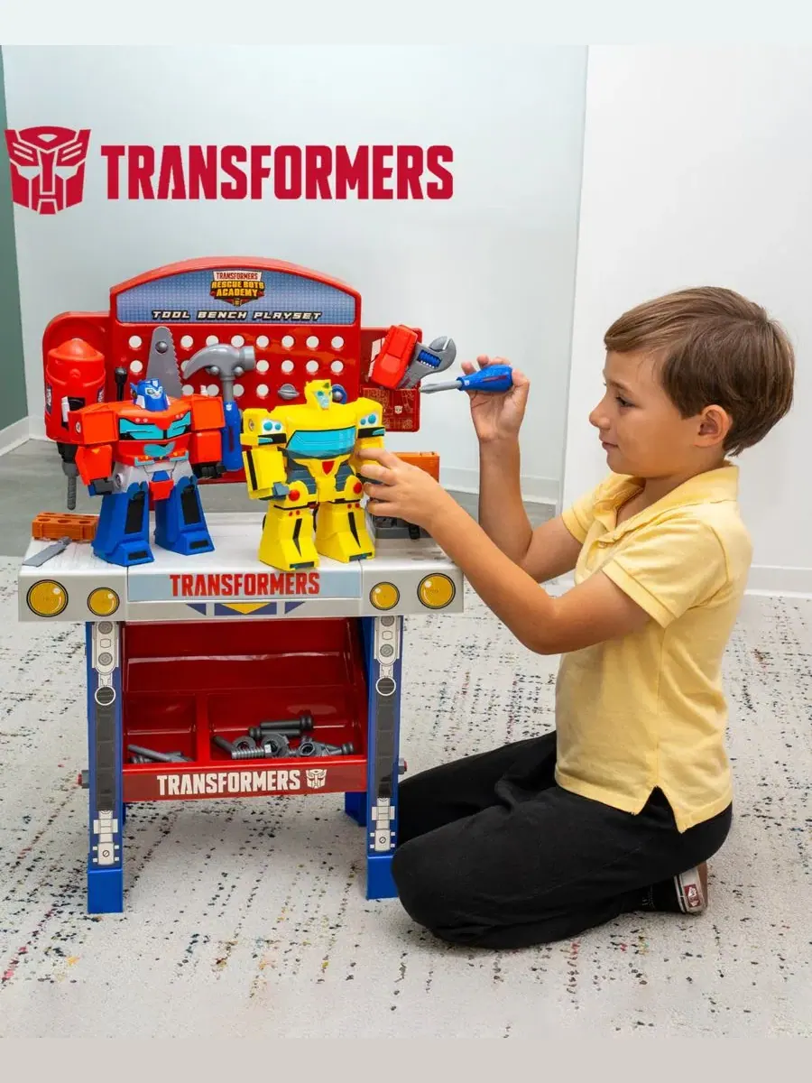 Игровой набор с трансформируемыми роботами Bumblebee и Optimus Prime, 68 деталей World Tech Toys — изображение 2 из 6