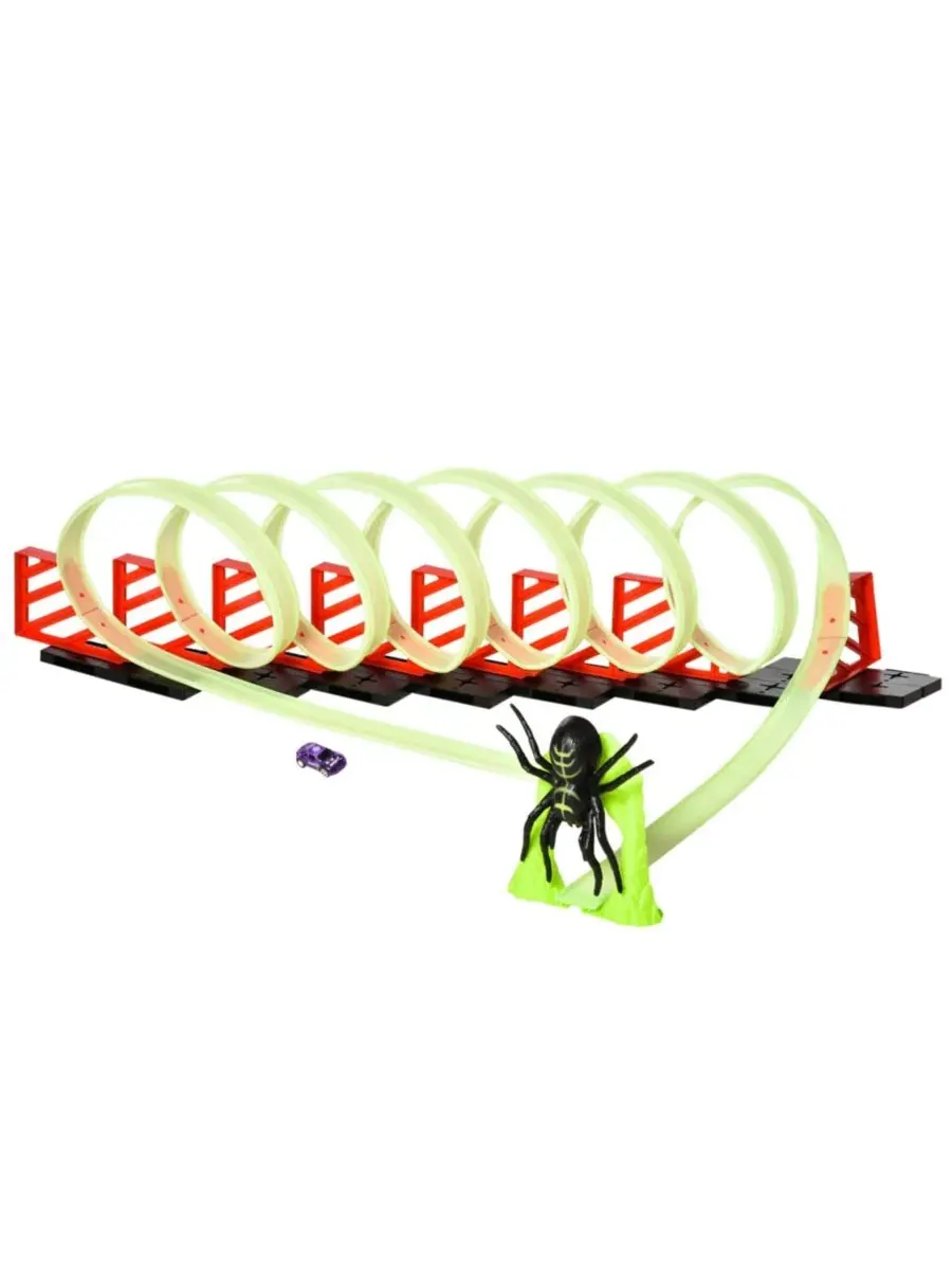 Конструктор Builder Loop Kit: игрушечная гоночная трасса Criss Cross с инерционным двигателем, для