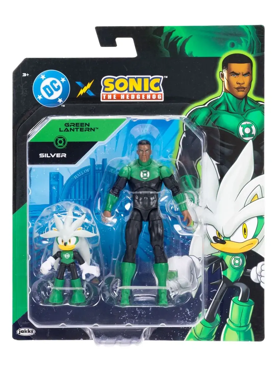 Набор фигурок Silver as Green Lantern и Green Lantern Sonic — мульти
