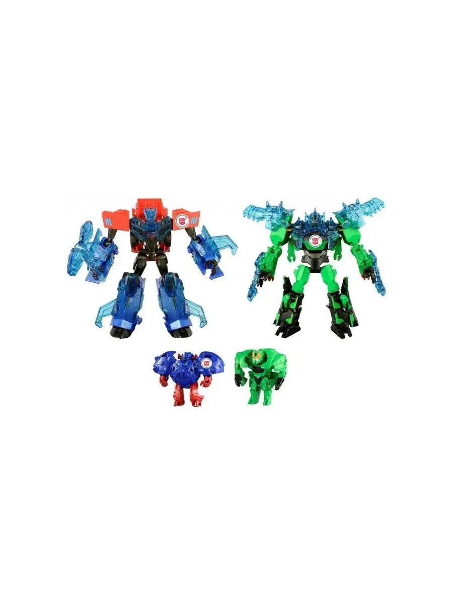 Набор из 2 фигурок Optimus Prime and Grimlock Supreme Armor Set Transformers, 7 дюймов — изображение 1 из 5, нет цвета