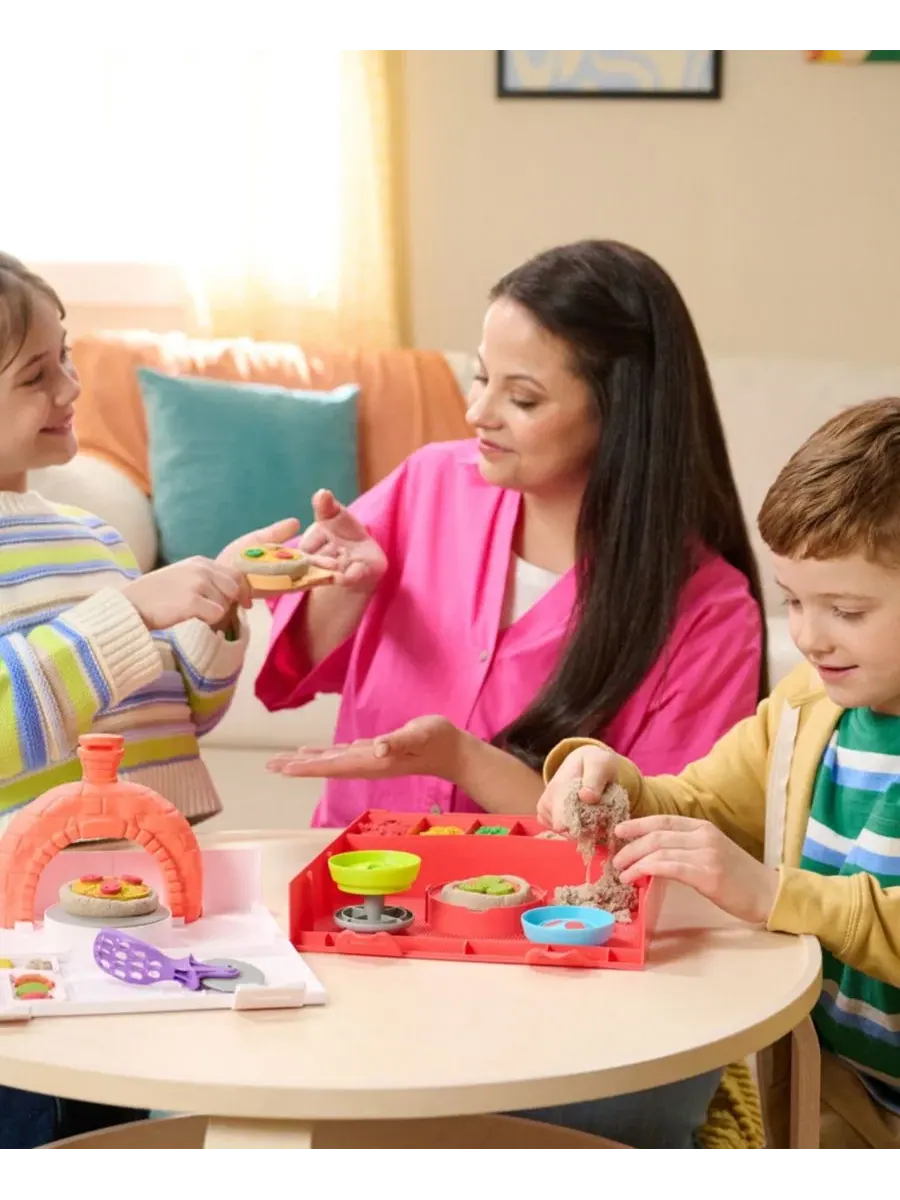 Игровой набор SquishPizza Rising Kinetic Sand — изображение 2 из 4, мульти