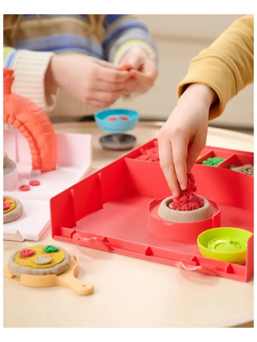 Игровой набор SquishPizza Rising Kinetic Sand — изображение 4 из 4, мульти